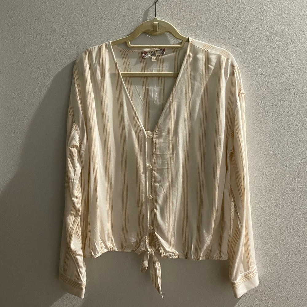 NEW Pink Rose Vintage blouse Sz Large